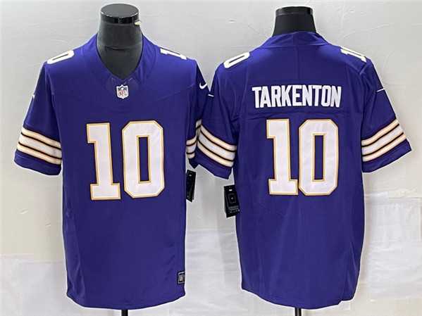Mens Minnesota Vikings #10 Fran Tarkenton Purple 2023 F.U.S.E. Vapor Untouchable Limited Stitched Jersey